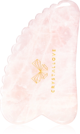 Crystallove Rose Quartz 3D Gua Sha accessoire de massage
