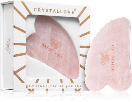 Crystallove Rose Quartz 3D Gua Sha accessoire de massage