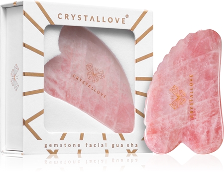 Crystallove Rose Quartz 3D Gua Sha accessoire de massage