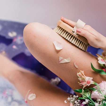 Crystallove Bamboo Agave Body Brush šepetėlis kūnui