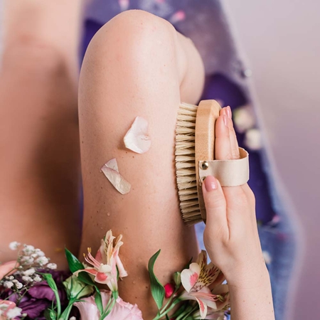 Crystallove Bamboo Agave Body Brush šepetėlis kūnui