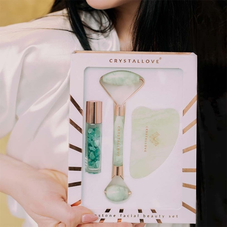 Crystallove Jade Beauty Set odos priežiūros priemonių rinkinys