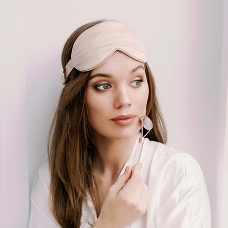 Crystallove Silk Eye Mask miego kaukė