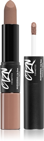 CTZN Nudiversal Lip Duo dlhotrvajúci rúž a lesk na pery