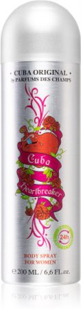 Cuba Heartbreaker deodorant spray para mulheres