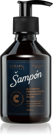 Curapil Men kofeinový šampon pro muže pro podporu růstu vlasů