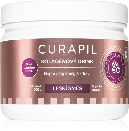 Curapil Kolagenový drink - lesní směs prášek na přípravu nápoje pro krásné vlasy, pleť a nehty