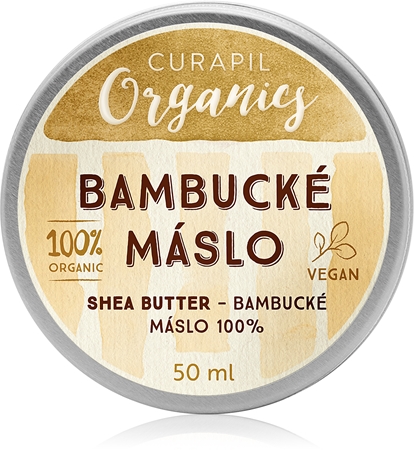 Curapil Organics Bambucké máslo maslo za obraz, telo in lase