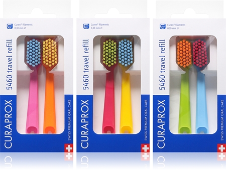 Curaprox Travel Set 2-pack Kit de voyage tête de rechange