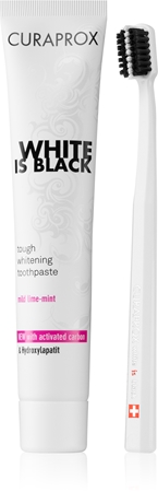 Curaprox White is Black set njege za zube (za blistavo bijele zube)
