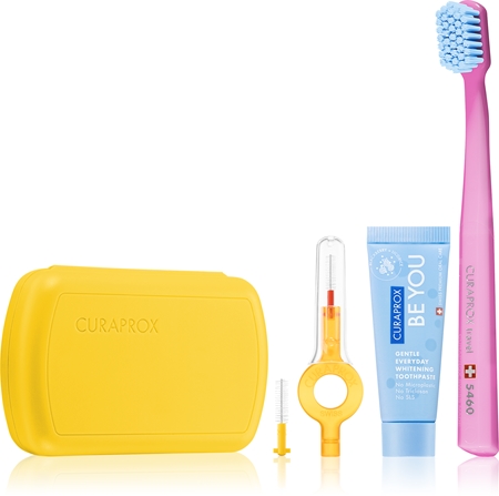 Curaprox Travel Set cestovní set na zuby, jazyk a dásně