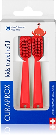 Curaprox Kids Travel refill tête de rechange pour brosse à dents