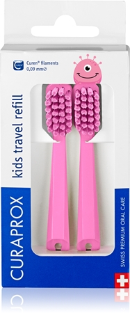 Curaprox Kids Travel refill tête de rechange pour brosse à dents