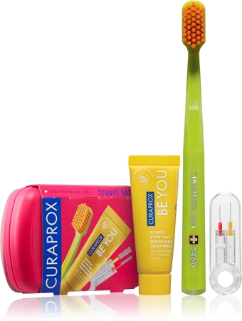 Curaprox Travel Set Kosmetik-Reiseset für Zähne, Zunge und Zahnfleisch