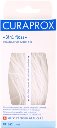 Curaprox 3in1 Floss DF 841 Three-Piece Dental Floss