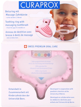 Curaprox Curababy Bidering med tandbørste og rangle