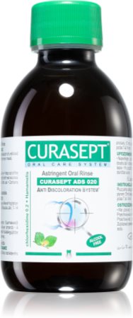 Curasept Ads Astringent 020 Oral Rinse заспокоююча рідина для полоскання ротової порожнини проти кровоточивості ясен