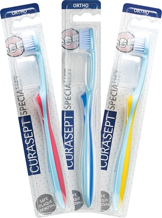 Curasept Specialist Ortho четка за зъби за лица, носещи зъбни брекети