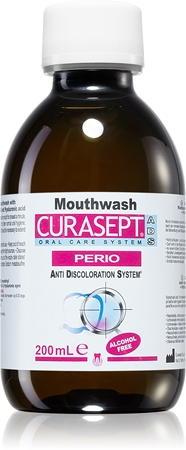 Curasept ADS Perio enjuague bucal con efecto antiplaca con ingrediente antibacteriano