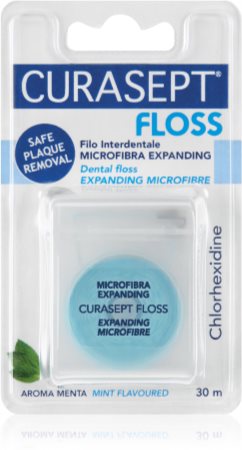 Curasept Dental Floss Expanding Microfibre speciální dentální nit s antibakteriální přísadou
