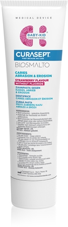 Curasept Biosmalto Baby-Kid dentifrice pour enfants sans fluorure