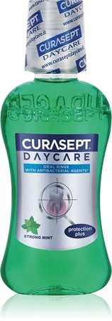 Curasept Daycare Strong Mint рідина для полоскання ротової порожнини для коплексного захисту зубів та свіжості подиху