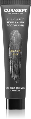 Curasept Black Lux juoda balinamoji dantų pasta balinamojo poveikio
