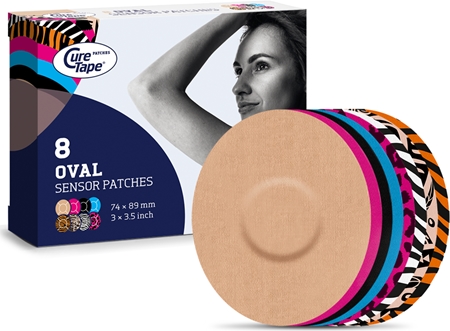 CureTape® Sensor Patches Oval Art Mix protective patches