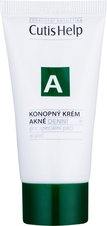 CutisHelp Health Care A - Akné konopný denní krém pro problematickou pleť, akné