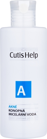 CutisHelp Health Care A - Akné konopná micelární voda 3 v 1 pro problematickou pleť, akné