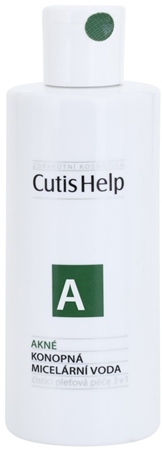 CutisHelp Health Care A - Akné konopná micelární voda 3 v 1 pro problematickou pleť, akné