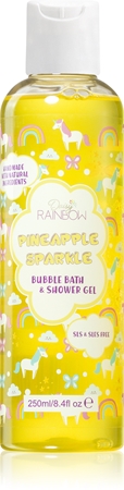 Daisy Rainbow Bubble Bath Pineapple Sparkle shower gel and bubble bath for children