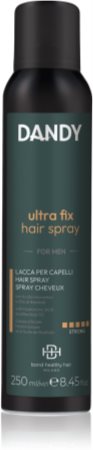 DANDY Hair Spray Extra Dry Fixing λακ μαλλιών με εξαιρετικά δυνατό κράτημα για άντρες
