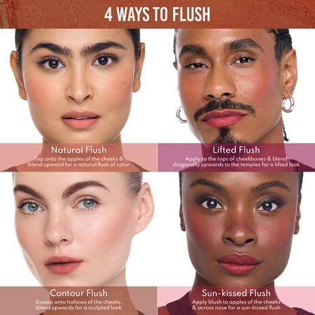 Danessa Myricks Beauty Yummy Skin Blurring Balm Powder Flushed balsam tonic pentru buze si obraji