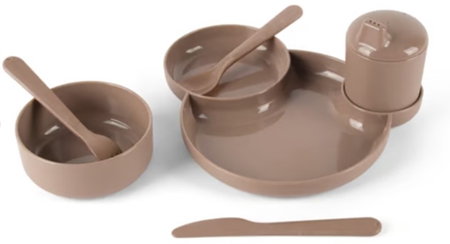 Dantoy Tiny Bio Dinner Giftset set posate Mocca