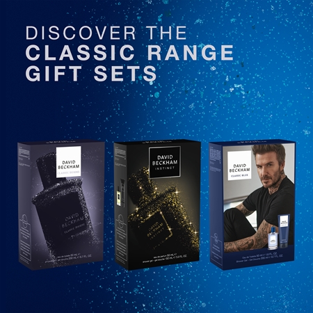 David Beckham Classic Blue Gift Set for men