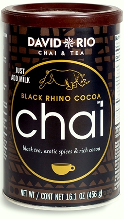 David Rio Black Rhino Cocoa Chai Pulver zur Herstellung von Getränken