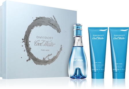 davidoff cool water oceanic edition for her woda toaletowa 100 ml   zestaw  