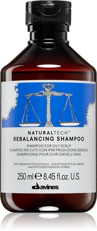 Davines Naturaltech Rebalancing Shampoo hloubkově čisticí šampon pro mastnou pokožku hlavy