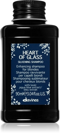 Davines Heart of Glass Silkening Shampoo švelniai valantis šampūnas šviesiems plaukams