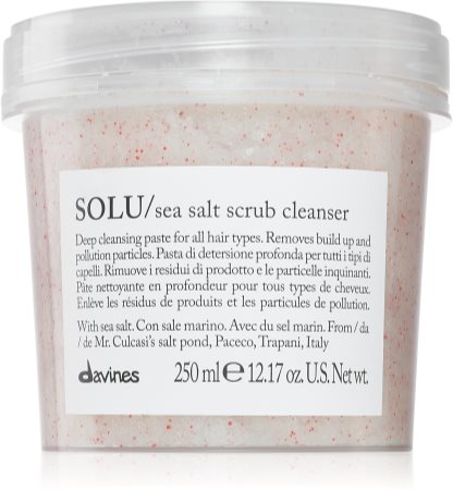 Davines Essential Haircare SOLU Sea Salt Scrub Cleanser Rengöringspeeling för alla hårtyper