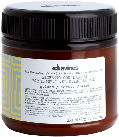 Davines Alchemic Conditioner Golden hydratační kondicionér pro zvýraznění barvy vlasů