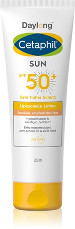Daylong Cetaphil SUN Liposomal Lotion Mjölk för solbränna för känslig hud