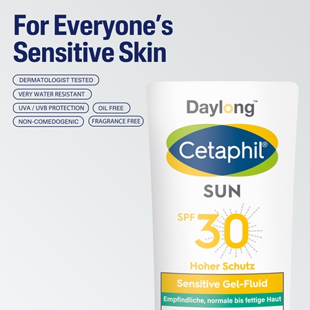 Daylong Cetaphil SUN Sensitive Gel-Fluid lightweight protective fluid for sensitive skin