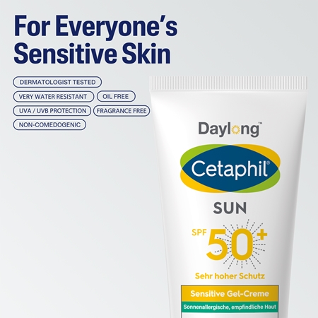 Daylong Cetaphil SUN Sensitive легкий захисний гель-крем для чутливої шкіри