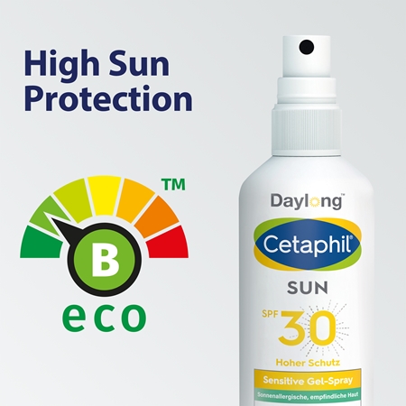 Daylong Cetaphil SUN Sensitive gel protetor em spray para pele sensível a oleosa SPF 30