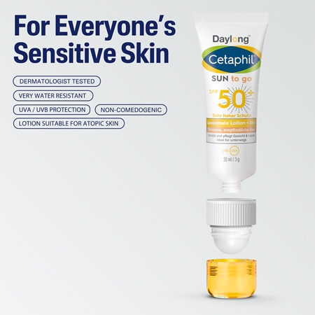 Daylong Cetaphil SUN To Go Liposomale Lotion + Stick opalovací krém v tyčince pro citlivou pleť