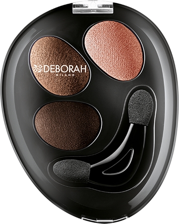 Deborah Milano HI-TECH Ombretto Trio Lidschatten-Trio für feuchte und trockene Anwendung