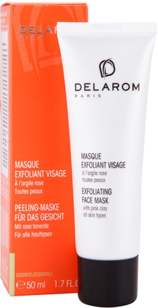 Delarom Essential máscara peeling facial com argila rosa