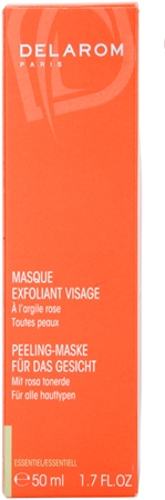 Delarom Essential máscara peeling facial com argila rosa